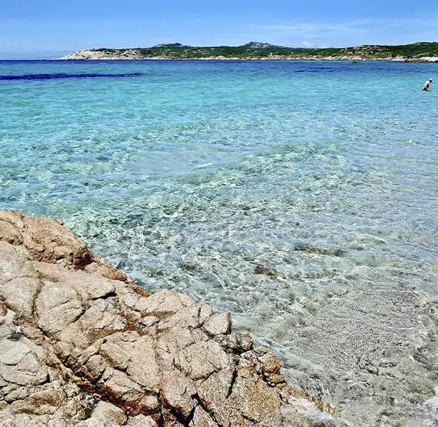 cristal waters in the coast of santa teresa di gallura sardinia